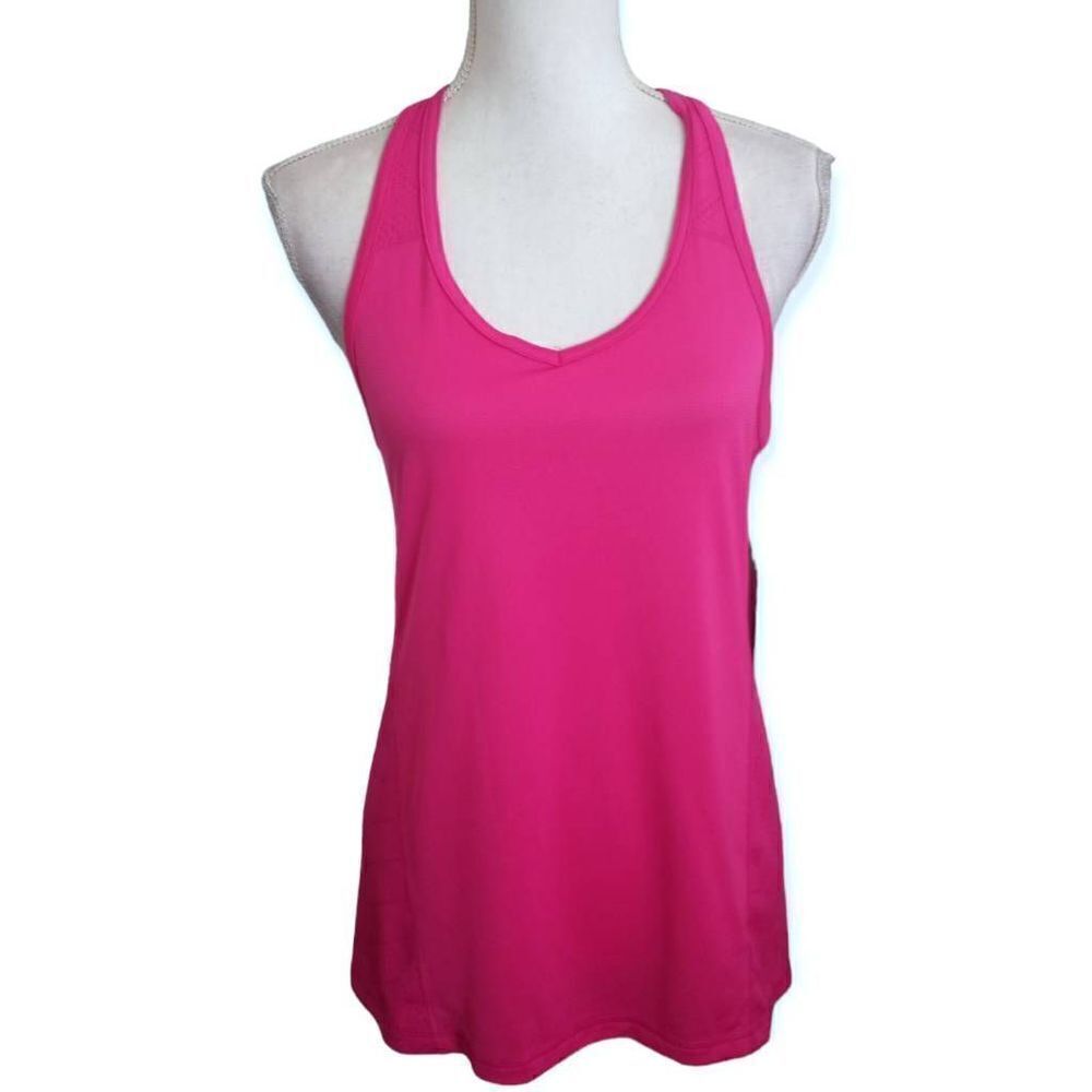 TEK GEAR Women's Tek Gear® Elastic Back Workout Tank NEON PINK SZ.S NWT.